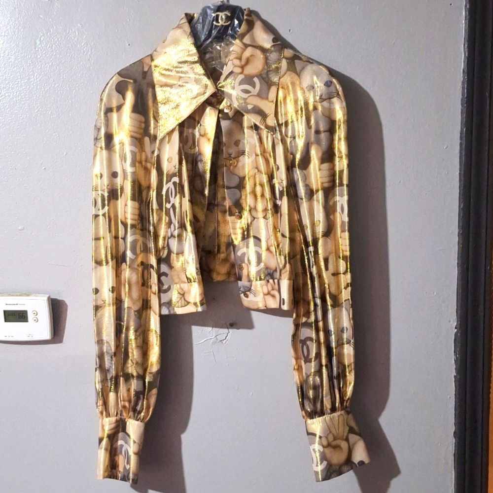 Chanel gold shirt